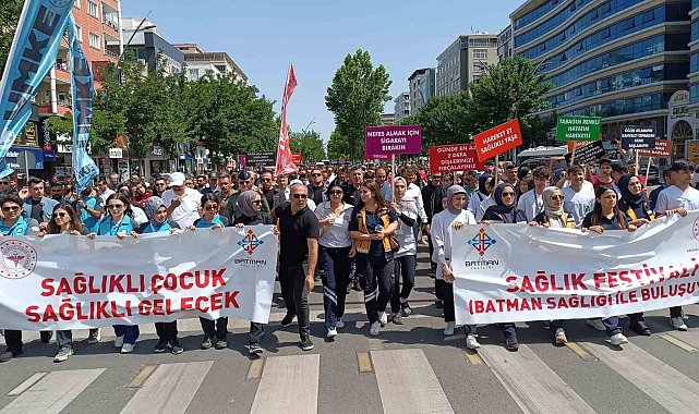 Batman'da 'Sağlık Festivali' kapsamında yürüyüş düzenlendi