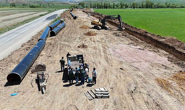 Bayburt Kırklartepe Barajı sulama inşaatında çalışmalar devam ediyor