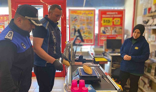 Bayburt'ta zabıta gramaj ve hijyen denetimi gerçekleştirdi