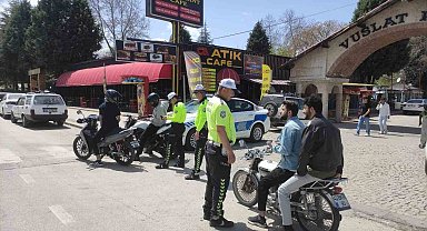 Beyşehir'de kask takmayan motosikletliler kameralardan belirlenip ceza yazılıyor