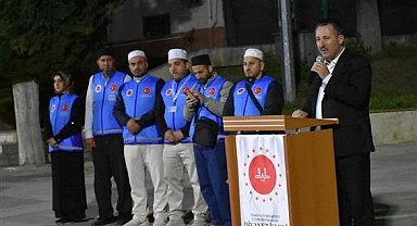 Bilecik'te hacı adayları dualarla uğurlandı