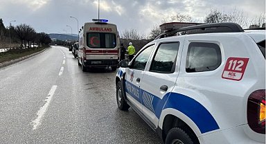 Bilecik'te motosiklet sürücüsü yaralandı
