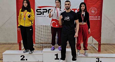 Bilecikli Sporcu Nisa Nur Efe'den Türkiye ikinciliği