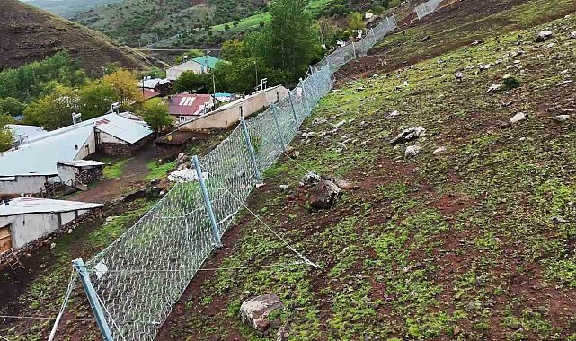 Bingöl'de kaya tehlikesine karşı önlem
