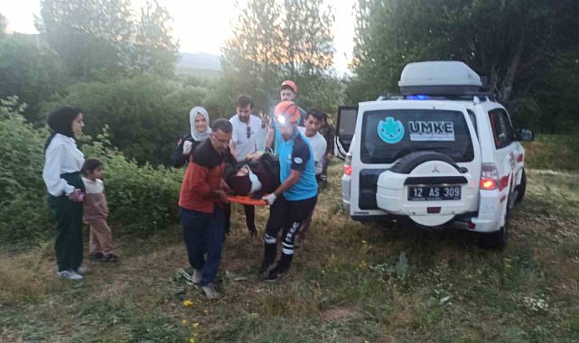 Bingöl'de otomobil uçuruma yuvarlandı: 2 yaralı