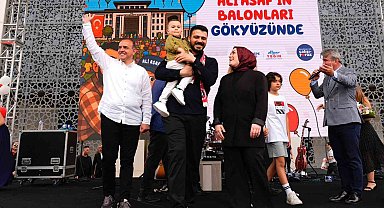 Binlerce balon minik Ali Asaf için gökyüzüne bırakıldı