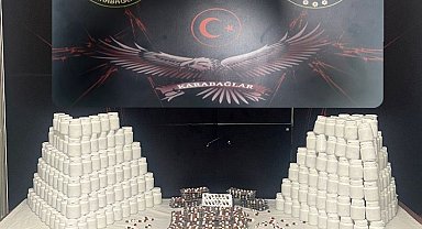 Bir evden 46 bin 260 adet sentetik ecza maddesi ele geçirildi