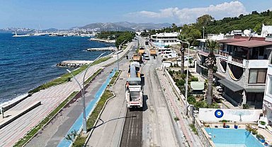 Bodrum Turgutreis'in yolları yenileniyor