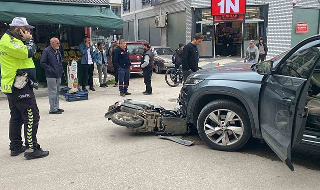 Bolu'da cip ile motosiklet çarpıştı: 1 yaralı