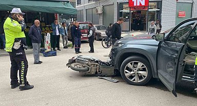 Bolu'da cip ile motosiklet çarpıştı: 1 yaralı