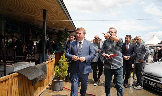 Buğday Meydanı'nda hasar tespit çalışmaları yapıldı