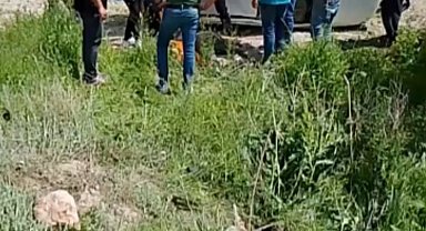 Burdur'da şarampole devrilen otomobilin sürücüsü ağır yaralandı