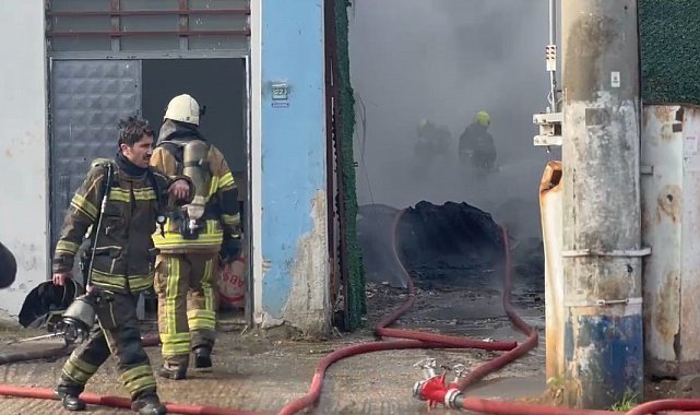 Bursa'da fabrika yangını korku dolu anlar yaşattı