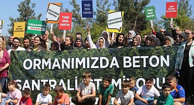 Bursa'da köylüler beton santrali için ayakta