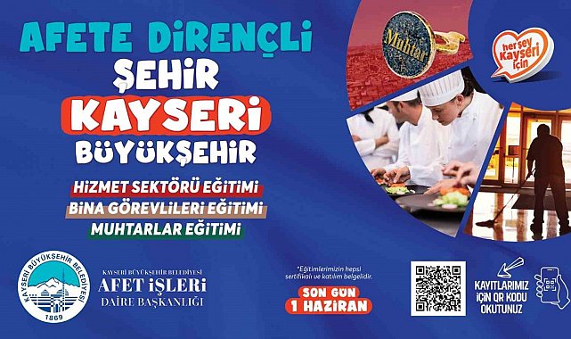 Büyükşehir Afet İşleri'nden acil durumlarda topluma müdahale eğitimi