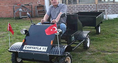Çamyayla Köyü'nün ilk yerli ve milli arazi aracı