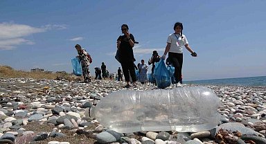 Caretta carettaların yuvalama alanları temizlendi