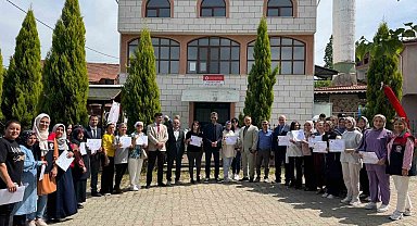 Çaycuma'da 35 kadın seracılık belgesi aldı