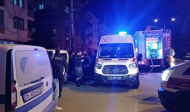 Çorum'da apartman dairesinde yangın paniği