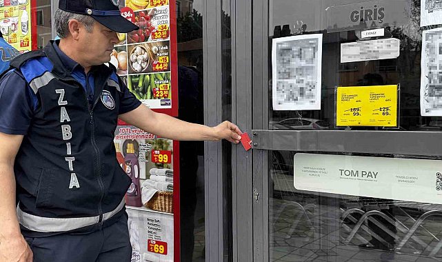 Çorum'da kurallara uymayan 3 zincir markete kapatma cezası