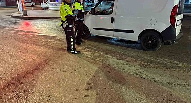 Çorum'da polis ekiplerinden ehliyet kemeri uygulaması