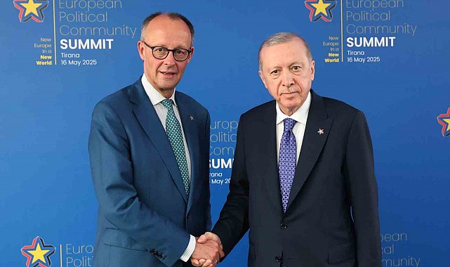 Cumhurbaşkanı Erdoğan, Almanya Başbaşkanı Merz ile görüştü