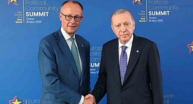 Cumhurbaşkanı Erdoğan, Almanya Başbaşkanı Merz ile görüştü