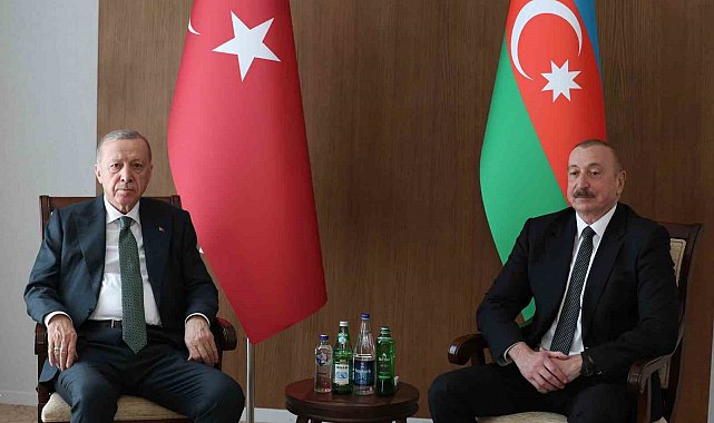 Cumhurbaşkanı Erdoğan, Azerbaycan Cumhurbaşkanı Aliyev ile görüştü