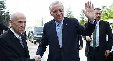 Cumhurbaşkanı Erdoğan, MHP Genel Başkanı Bahçeli ile bir araya geldi
