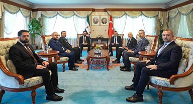 Cumhurbaşkanı Yardımcısı Yılmaz, Suriye Cumhurbaşkanı Şara ile görüştü