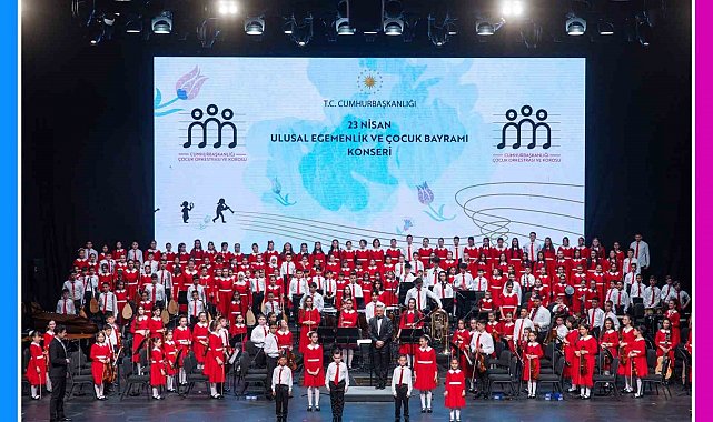 Cumhurbaşkanlığı Çocuk Orkestrası ve Korosu'nun 23 Nisan coşkusu, Muud'da müzikseverlerle buluştu