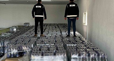 Cumhuriyet tarihinin en büyük alkol kaçakçılığı operasyonunun görüntüleri ortaya çıktı