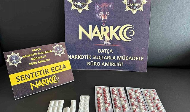 Datça'da uyuşturucu hap ele geçirildi