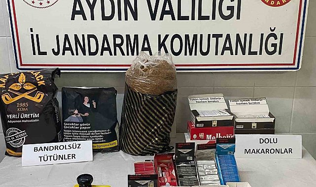 Didim'de kaçak tütün operasyonu