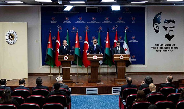 Dışişleri Bakanı Fidan, Ürdünlü ve Suriyeli mevkiidaşları ile ortak basın toplantısında konuştu