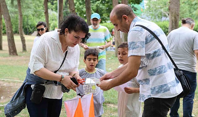Doğada ailece sporun keyfini yaşadılar