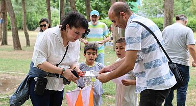 Doğada ailece sporun keyfini yaşadılar
