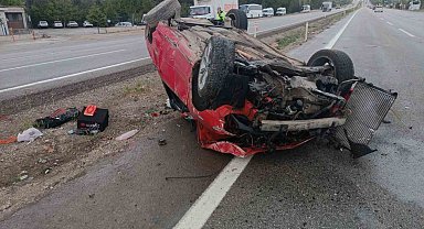 Düğününde çıkan kavgayla gündeme gelen damat trafik kazasında yaralandı