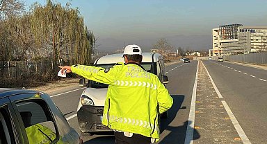 Düzce'de 240 araç trafik men edildi