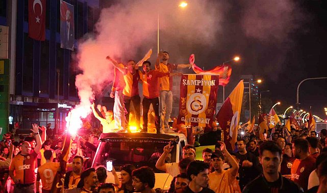 Edirne'de Galatasaray'ın şampiyonluğu coşkuyla kutlandı