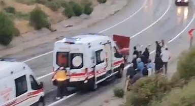 Edremit'te trafik kazası sonrası facianın eşiğinden dönüldü