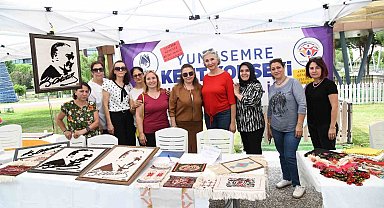 El emeği göz nuru ürünler Atatürk Kent Parkı'nda satışta