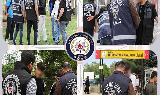 Elazığ'da 223 okul önü denetlendi