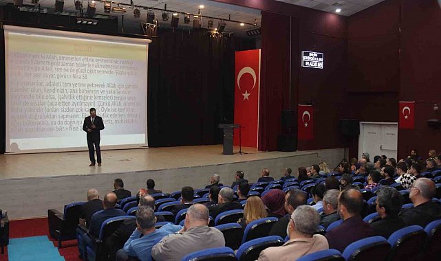 Elazığ'da 'Kamu Etik Kuralları Eğitimi' konulu seminer düzenlendi