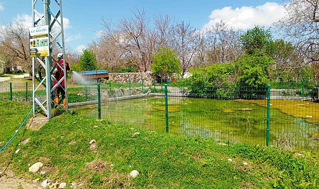Elazığ'da larva ilaçlama çalışmaları sürüyor