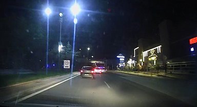 Elazığ'da makas atan sürücü kameralara yansıdı