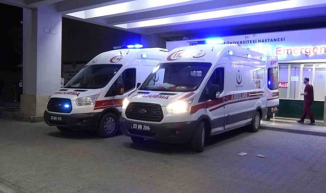 Elazığ'da otomobil uçurumdan yuvarlandı: 1 ölü, 2 yaralı