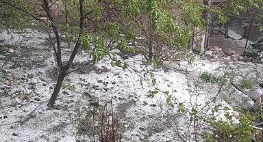 Elazığ'ı dolu vurdu