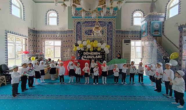 Emet'te Babukbey 4-6 Yaş Kuran Kursunun mezuniyet programı