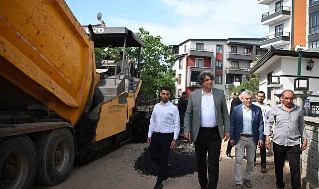 Ertuğrulgazi mahallesine 250 ton asfalt